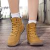 Leather high-top wide-headed barefoot shoes wide-last outdoor hiking shoes men's and women's autumn and winter sports shoes