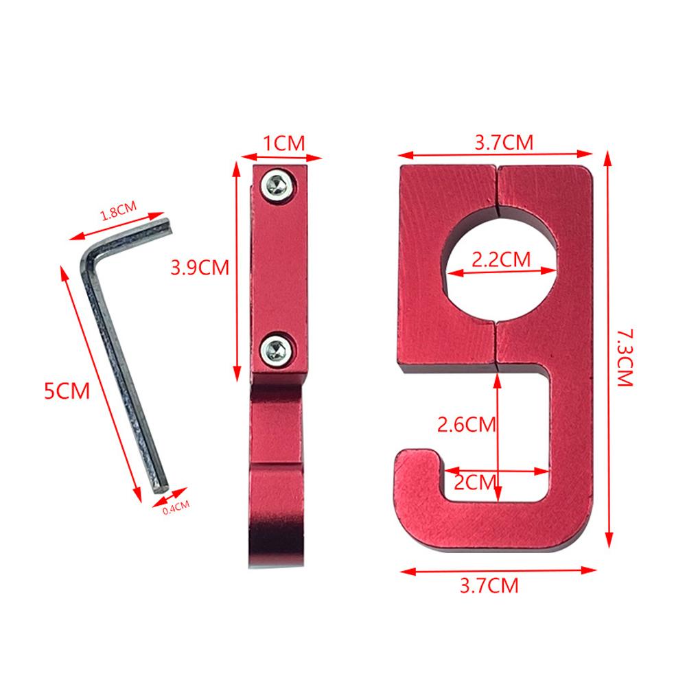 Motocyklový hák na helmu na zavazadla Hliníkový držák na motocyklový skútr Držák na tašku na háček Univerzální příslušenství k motocyklům