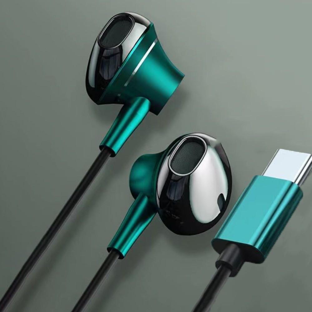 With Mic In Ear Earphones Type C Wired Headset Music Earphones Wired Earphone  Phone/tablet/laptop