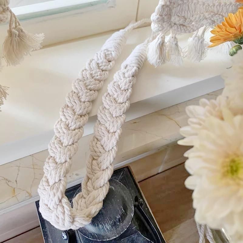 Nordic Style Cotton Linen Rope Curtain Tie-Back Strap