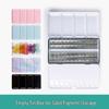 Tragbares 48-Farben-Aquarellset mit 24-Farben-Nachfüllpackung und Reise-Kartensteckplatzbox