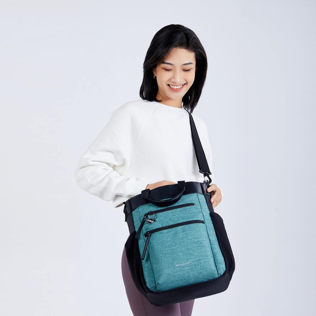 Soleil School Travel Backpack Convertible Backpack Laptop Crossbody Bag Fits Laptop Medium Sterling Convertible Backpack [Sherpani] Women's Soleil,