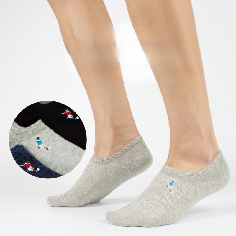 6 Pairs of Socks Men's Summer Thin Short Socks Sweat-absorbing Breathable Mesh Boat Socks Men's Non-slip Non-drop Heel Men's Socks Boneless Socks