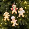 Hanging String Tree Pendant Cartoon Figurine Xmas Hanging Decor  Christmas Tree Decor