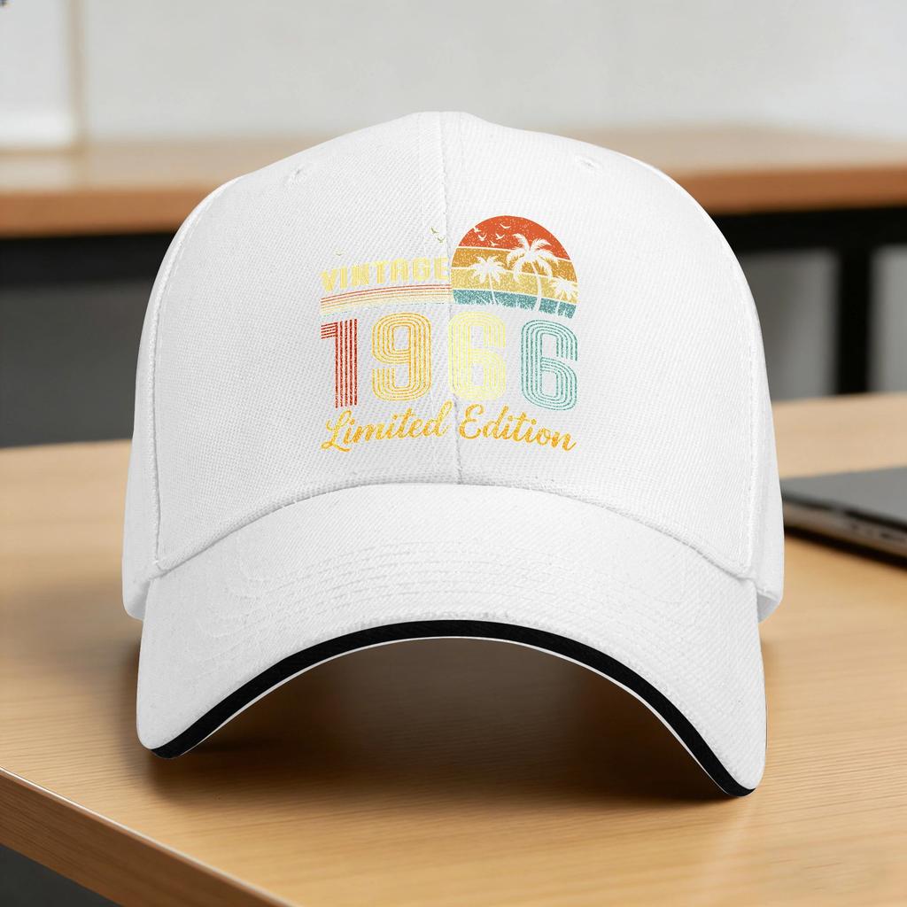 Vintage 1966 Limited Edition Classic 1966 Vintage Sun Baseball Cap Summer Unisex Men Design Trucker Hat Fishing Baseball Caps