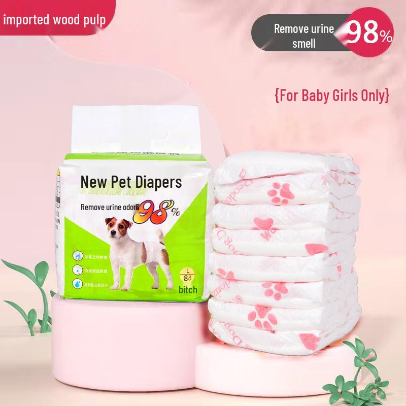 Odor-Eliminating Dog Diapers: Male & Female Pet Diapers for Urine Odor Removal