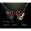 Original QKZ CK8 4D Kupfertreiber HiFi Kabelgebundener Kopfhörer Sport Kopfhörer Bass Stereo Headset Musik Ohrhörer 3,5MM In-Ear mit Mikrofon