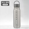 Water bottle High value transparent portable plastic cup High temperature wear and leak-proof sports water cup Car portable accompanying cup