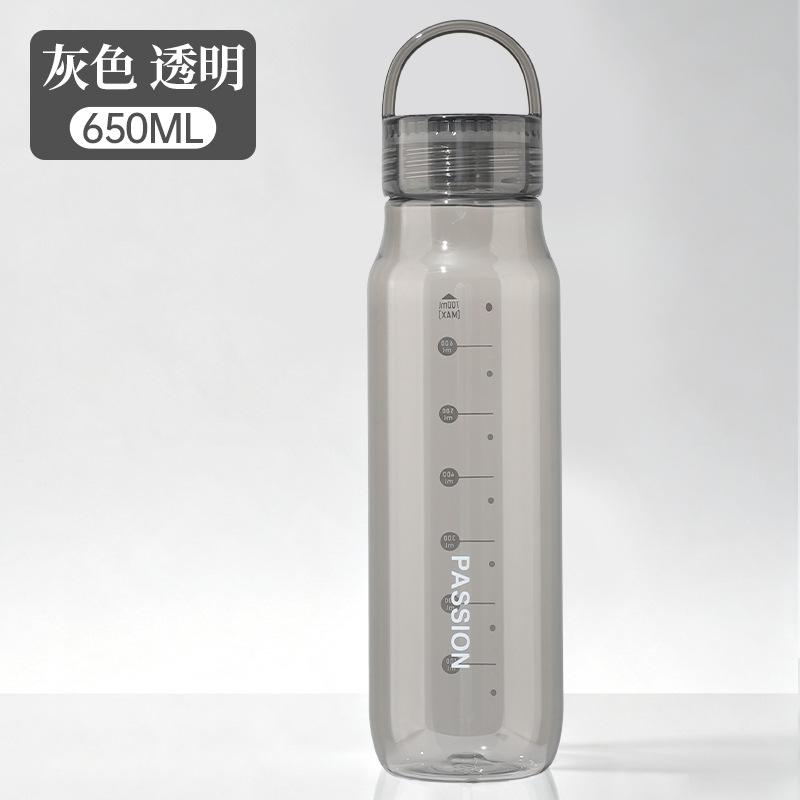 Water bottle High value transparent portable plastic cup High temperature wear and leak-proof sports water cup Car portable accompanying cup