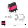 RDS3218 20KG Dual Shaft U-Mount RC Digital Servo - Waterproof Robot Arm Servo - High Torque Full Metal Gear Servo with U-Mount Bracket for DIY Baja