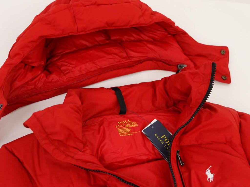POLO RALPH LAUREN SPECIÁLNÍ EDICE Emblém Pufová Velikost Červená Pánská Bunda/Parka 0101773, M, [Použitá]