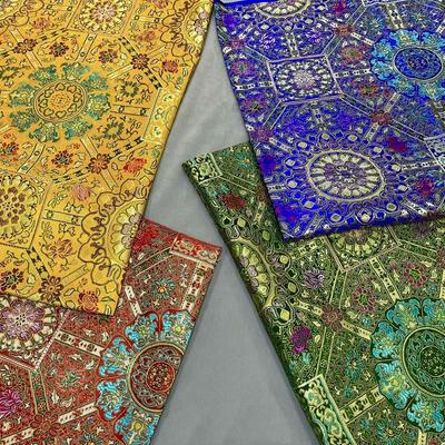 Jacquard Brokat Stoff Damast Chinesischer Stil Cheongsam Mongolische Robe Tibetische Robe Buddhistische Kostüme DIY Handgefertigt