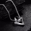 Men's Geometric Square & Round Pendant Necklace - Stylish Hip Hop Accessory with Versatile Design.