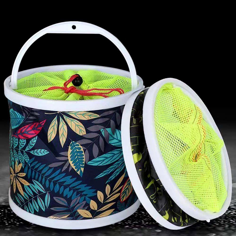 1Pcs Thickened Folding Fishing Bucket Outdoor Water Collection Portable Water Bag