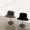 Autumn and Winter New Fashion Ins Wind Autumn and Winter Warm Daily Leisure Flat Top Wool Felt Fisherman Basin Hat Woman