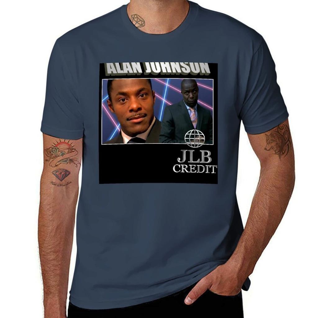 Peep Show Alan Johnson 90s Tribute Tshirt Casual Breathable Short Sleeve Top Tshirt