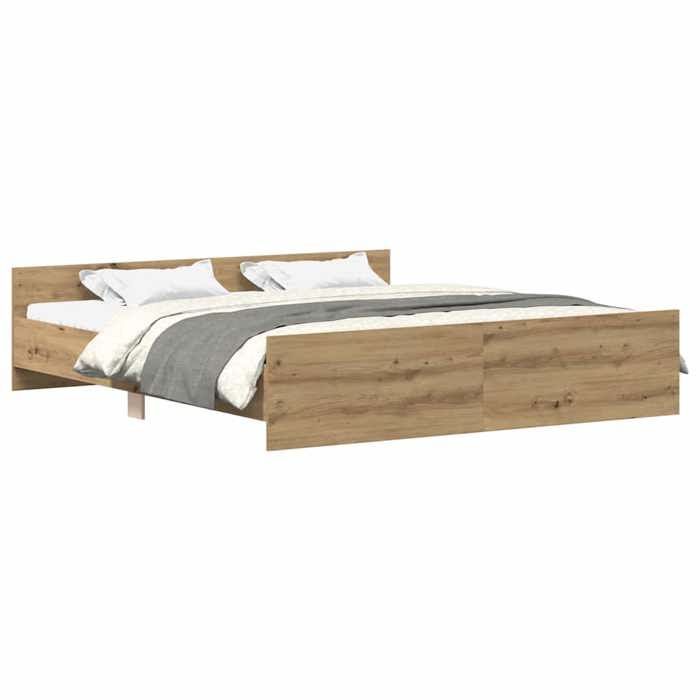 VidaXL Bed Frames Without Mattress Artisan Oak 160x200 Cm 3328755