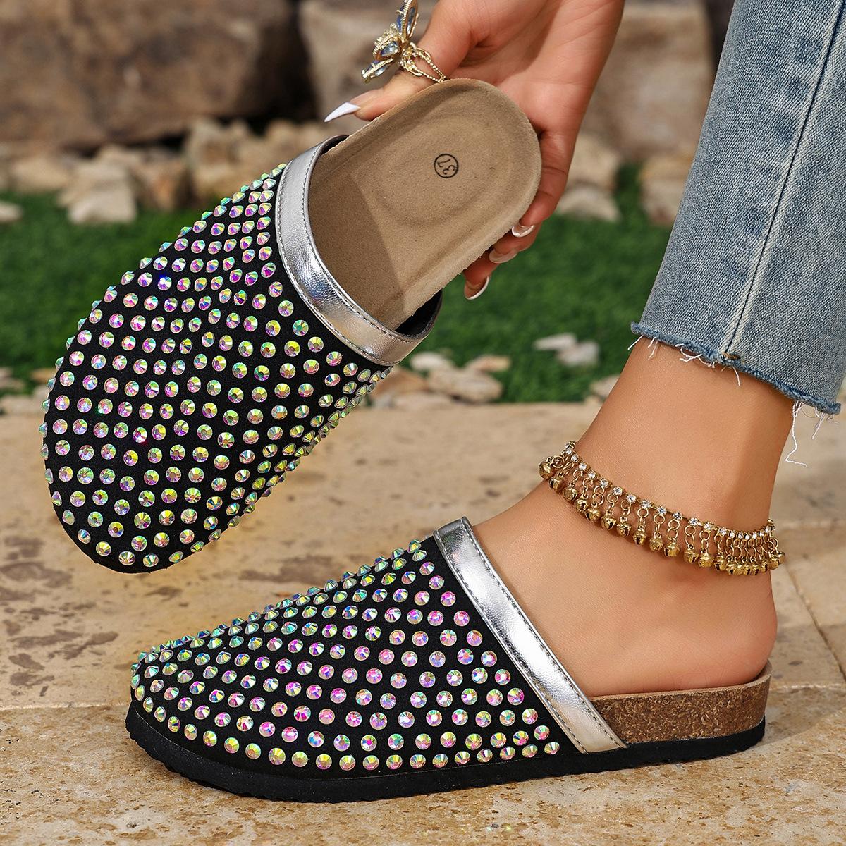 Sandals, Women s Shoes, Flat-bottomed Shoes, Head Coverings, Slippers 36