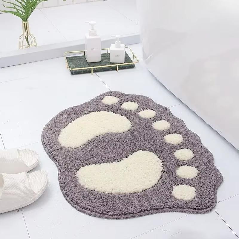 Bathroom Rugs Mats Water Absorbent Non-Slip Mat Used In Bathroom, Shower, Room, Etc.Soft Microfiber Bath Mat Machine Washable