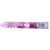 Throbbing Bunny Rotating Jelly Vibrator with Pearls