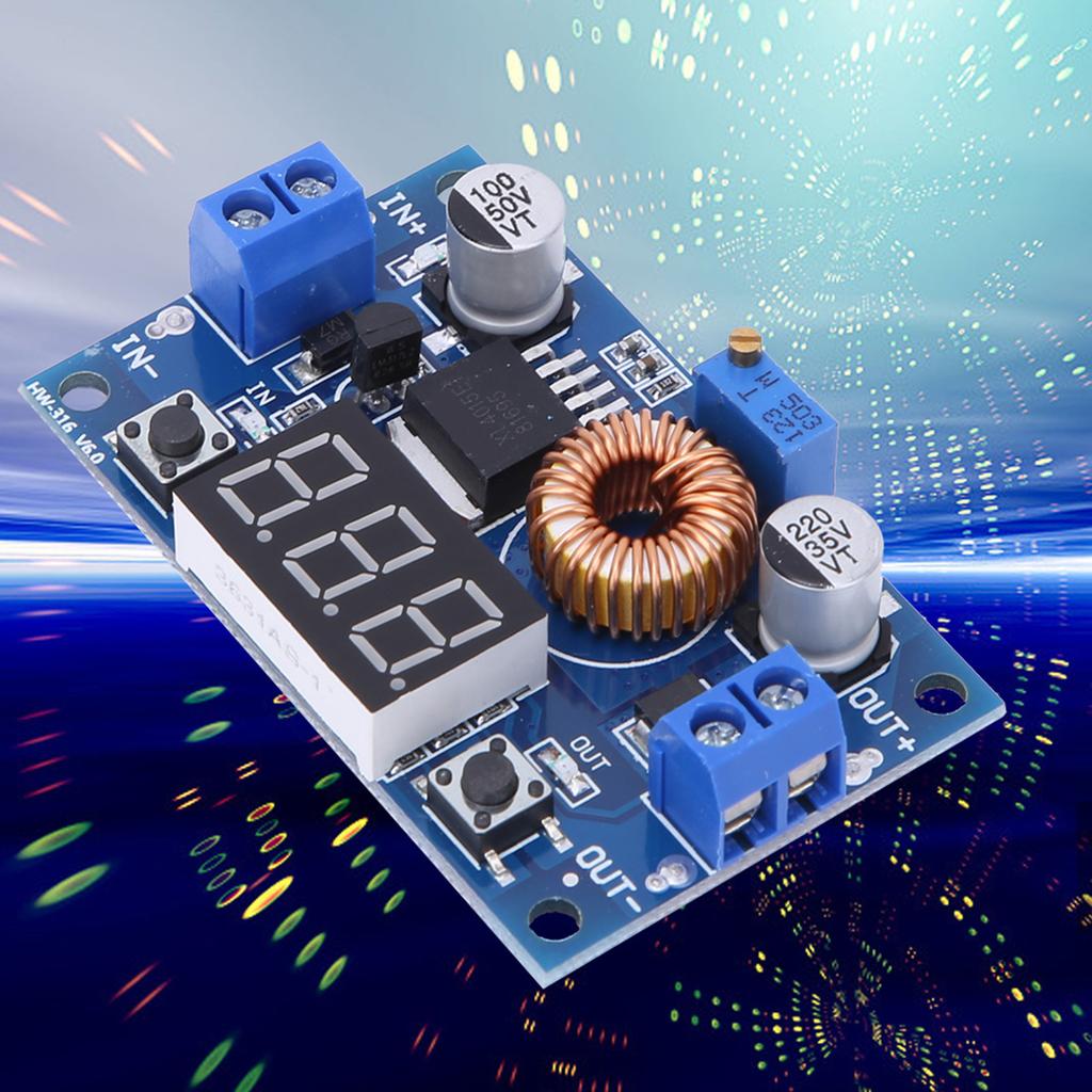 XL4015 Module High Conversion Efficiency Adjustable DCDC Buck with Voltage Meter Display 75W
