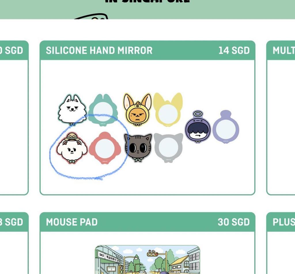 [USED] TXT Purbatu Singapore Hand Mirror Bamguk