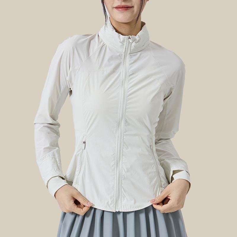 Yoga Tops Summer Thin Cool Cycling Sunscreen Clothes Skin Clothes UV Protection Sportswear Women