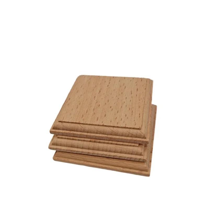 10pcs 6cm Wood Plaques for Crafts Rectangular Wood Plaques Unfinished Wooden Plaques Unfinished Rectangular Wood Slices