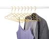 Amber Home Steel Set of Elegant Metal Clothes Suitable for 43cm Wire Hangers, 20, Gold, Hangers, Suits, T-shirts, Jackets, Coats, Dresses, Etc.