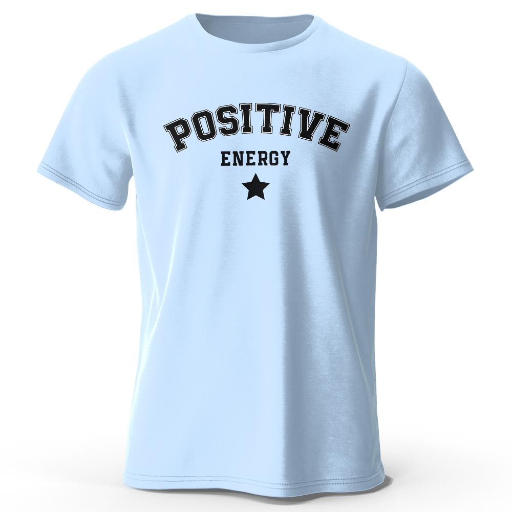 Men's Positive Energy Tees and T-Shirt: Trendy Urban Streetwear for a Stylish Summer Look