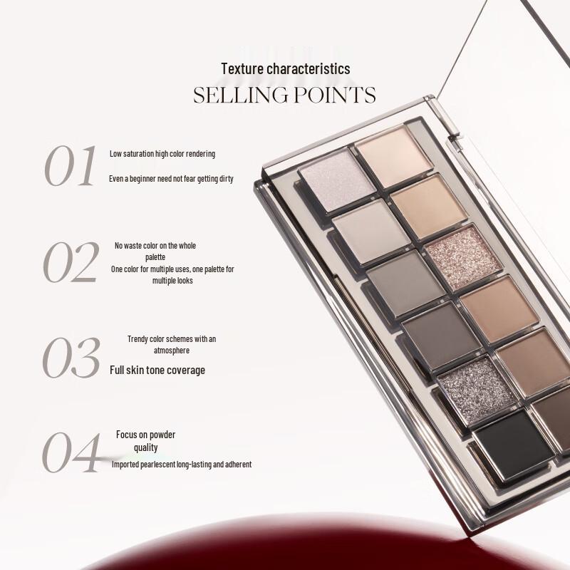 JOOCYEE Палетка теней для век двенадцати цветов, многофункциональная