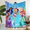 Animation L-LoliRocks Throw  Flannel Throw Blanket,Bed Home Office Nap Blanket Travel,Camping,Picnic Blanket Soft Decor
