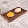 Smooth Polished Serving Plate Solid Wood Food Tray Practical Serving Tray  Kitchen Table