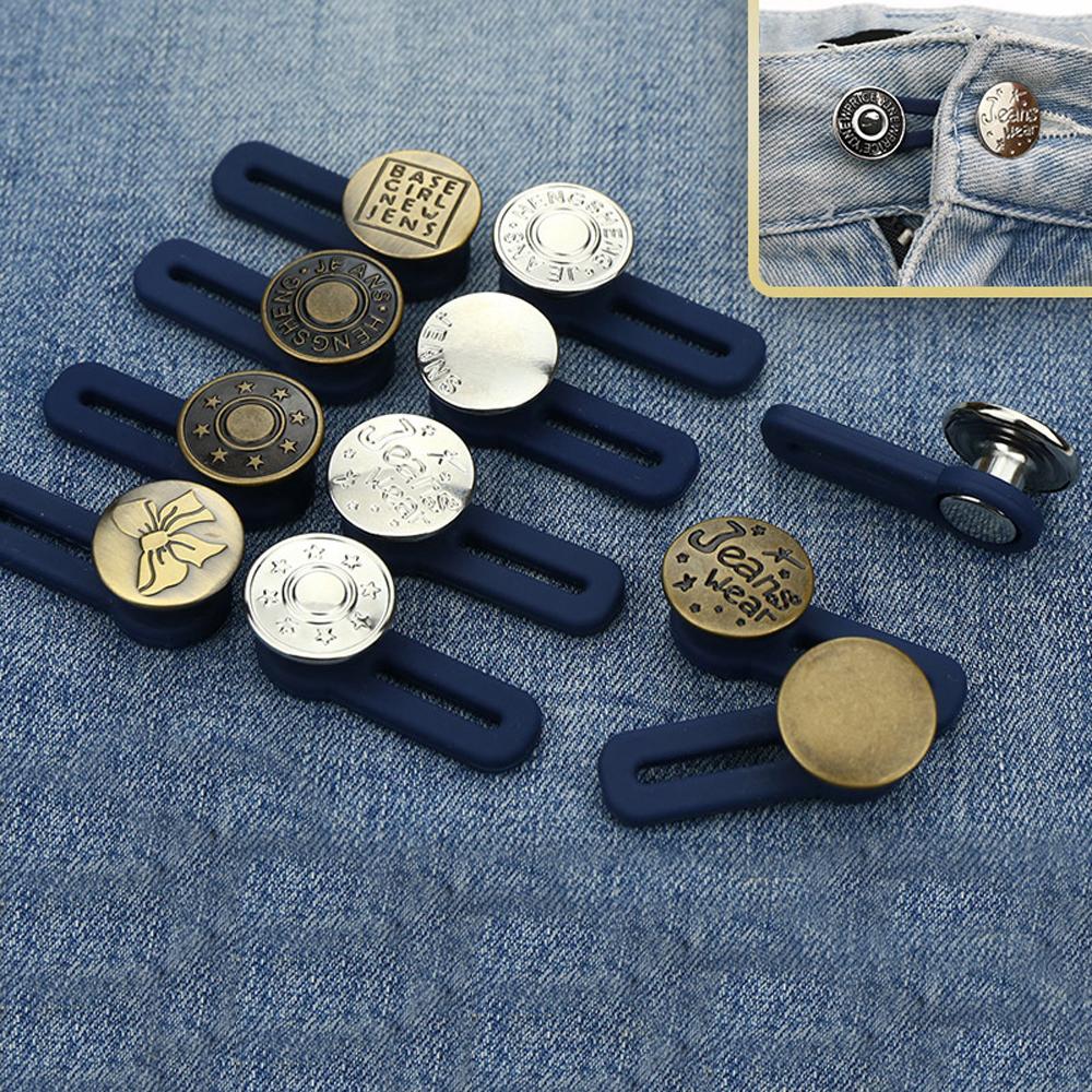 Elastic Clothing Jeans Extended Button Retractable Buckle Buttons Waistline Increase Waist Fastener