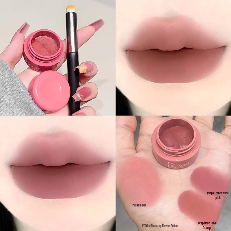 CAPPUVINI Dual-Color Soft-Focus Lip & Cheek Matte Tint Cream