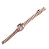 Women Stainless Steel Bracelet Wrist Watch Colorful Dial Water Resistant Elegant Luxury Lady Analog Dress Watch Rose