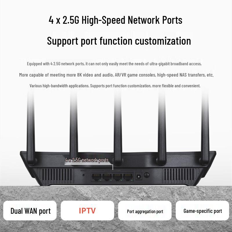 TP-LINK BE5100 WiFi 7 Dual-Band Router with 2.5G Ports (CN version)