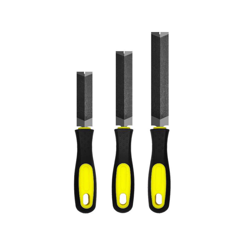 Fine-Tooth Diamond Steel File Set: 6-Inch Flat & 8-Inch Edge File for Woodworking