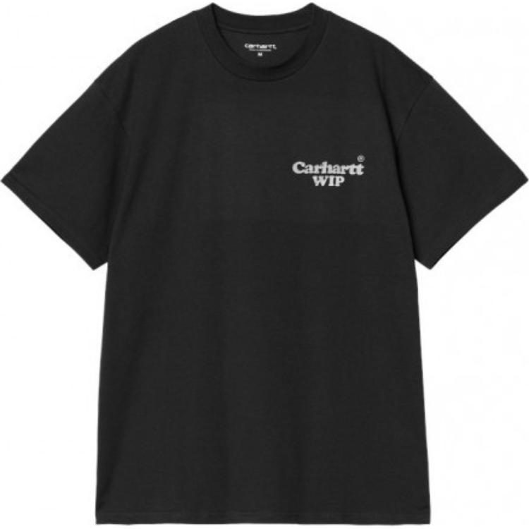 Carhartt WIP Short Sleeve Letter Round Neck T-Shirt Men tops Black I034663-89-XX