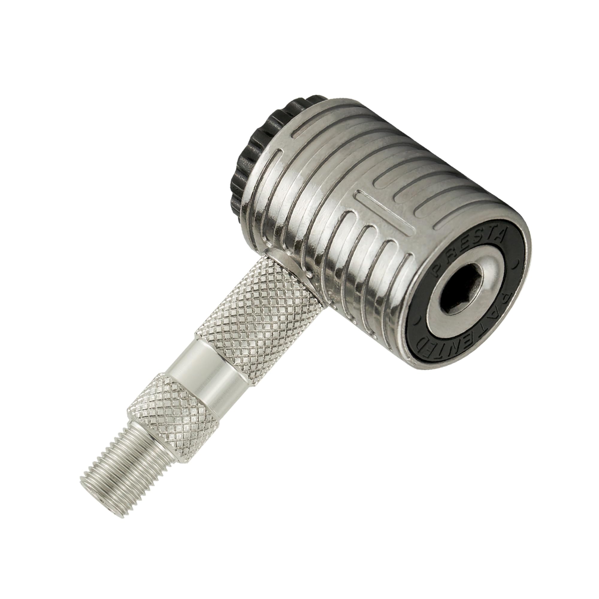 

711L Преста Воздушный патрон Прецизионный манометр Насадка для накачивания для велосипедных шин с ниппелем Преста - (Резьбовой Тип) чёрный