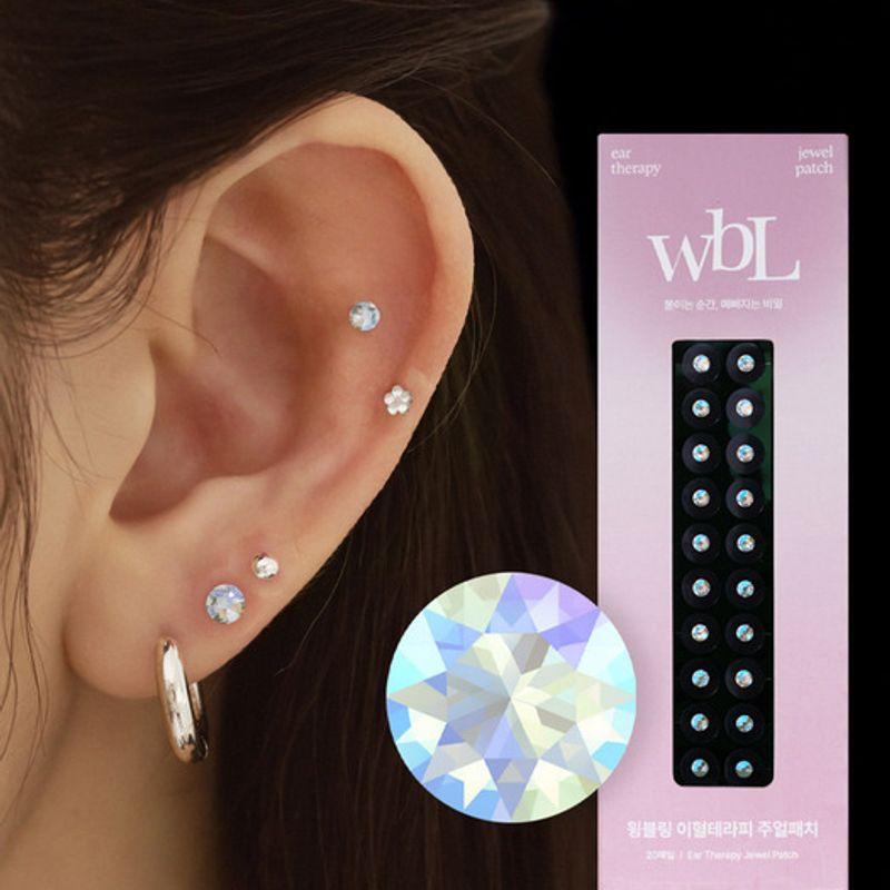 Genuine Swallow Acupuncture Therapy Ear Acupuncture Jewel Patch Swallow Crystal Shimmer