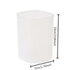 2pcs Desktop Transparent Round Plastic Pen Holder, Multifunctional Stationery Organizer, Student Pen Stand, Storage Tube