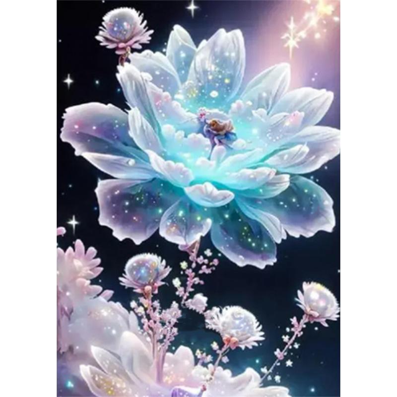 DIY Diamantové malování Podivné květiny Křížkový steh Sada Mozaikové umění Diamantové malování Plný kruh Diamant Domácí dekorace