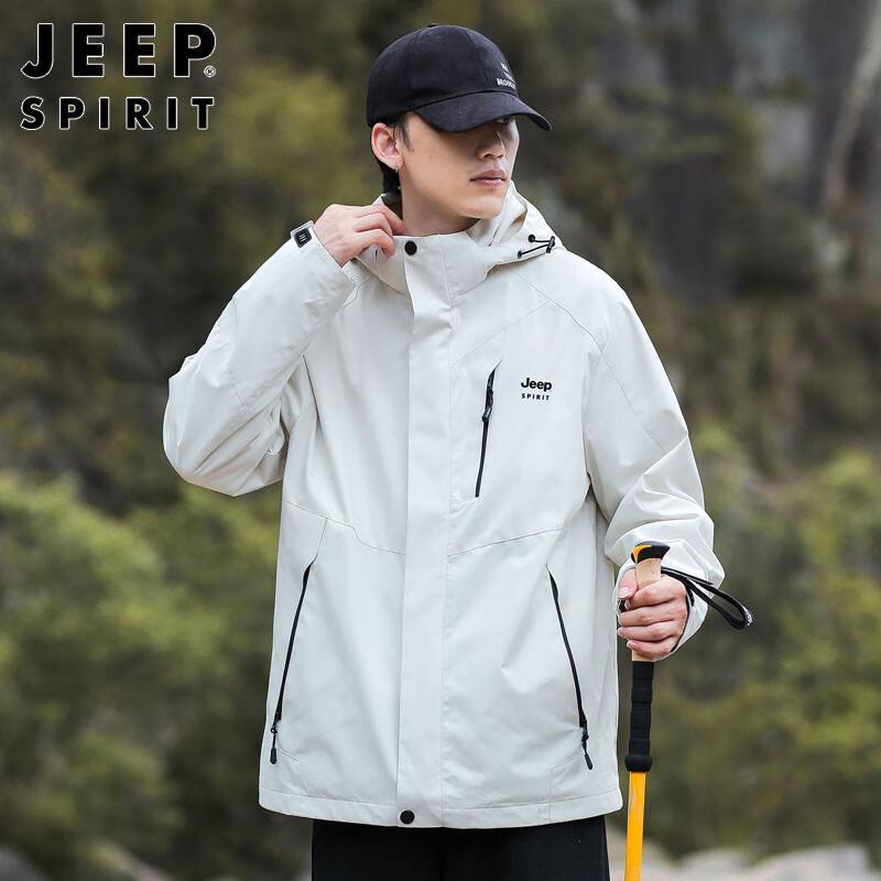 JEEP SPIRIT Men's Autumn Winter Korean Style Workwear Jacket