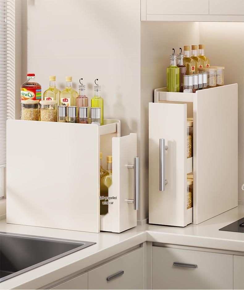 Scaffale Organizer Multifunzione per Spezie e Oli da Banco da Cucina