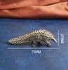 Home Decor Creative Small Crafts Brass Pangolin Figurines Miniatures Vintage Heavy Animal Ornament Statue Gifts Accessories