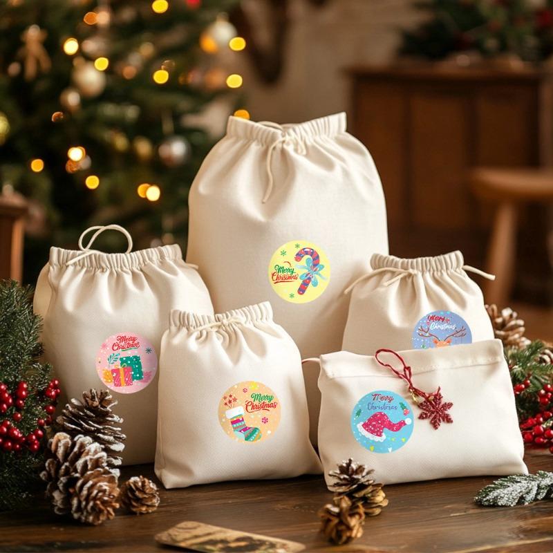 Multi-Use Christmas Stickers - For Kids Gifts Food And Sealing Decor
