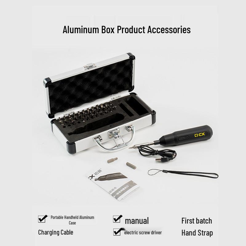 Compact All-in-One Electric & Manual Screwdriver Set for Beginners