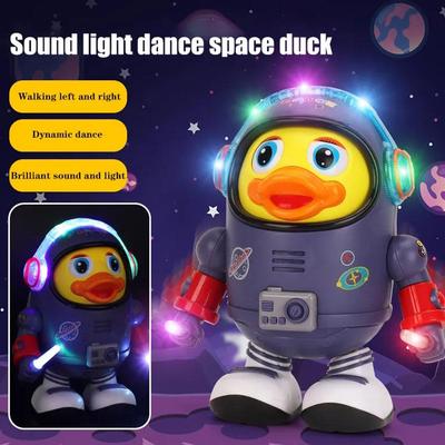 Baby Duck Toy Musical Interactive Toy Electric with Lights and Sounds Dancing Robot Space Elements for Infants Babies Kids Gifts