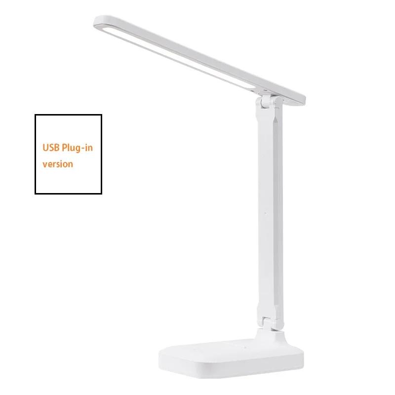 Foldable Table Lamp Led Desk Lamp 3 Type Stepless Dimmable Touch Bedside Reading Eye Protection Night Light USB Plug In Style
